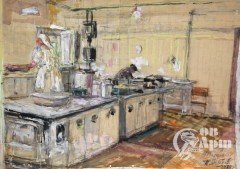Акварель "Кухня"